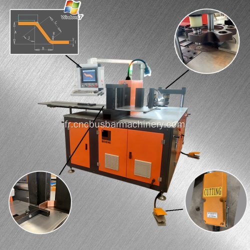 Machine de poinçonnage de barres omnibus CNC Machine à cintrer les barres omnibus Machine de traitement de barres omnibus multifonctions